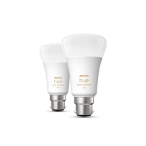 Philips Hue A60 B22 Light Bulb |Smart Tunable White | 806lm 2 Pack
